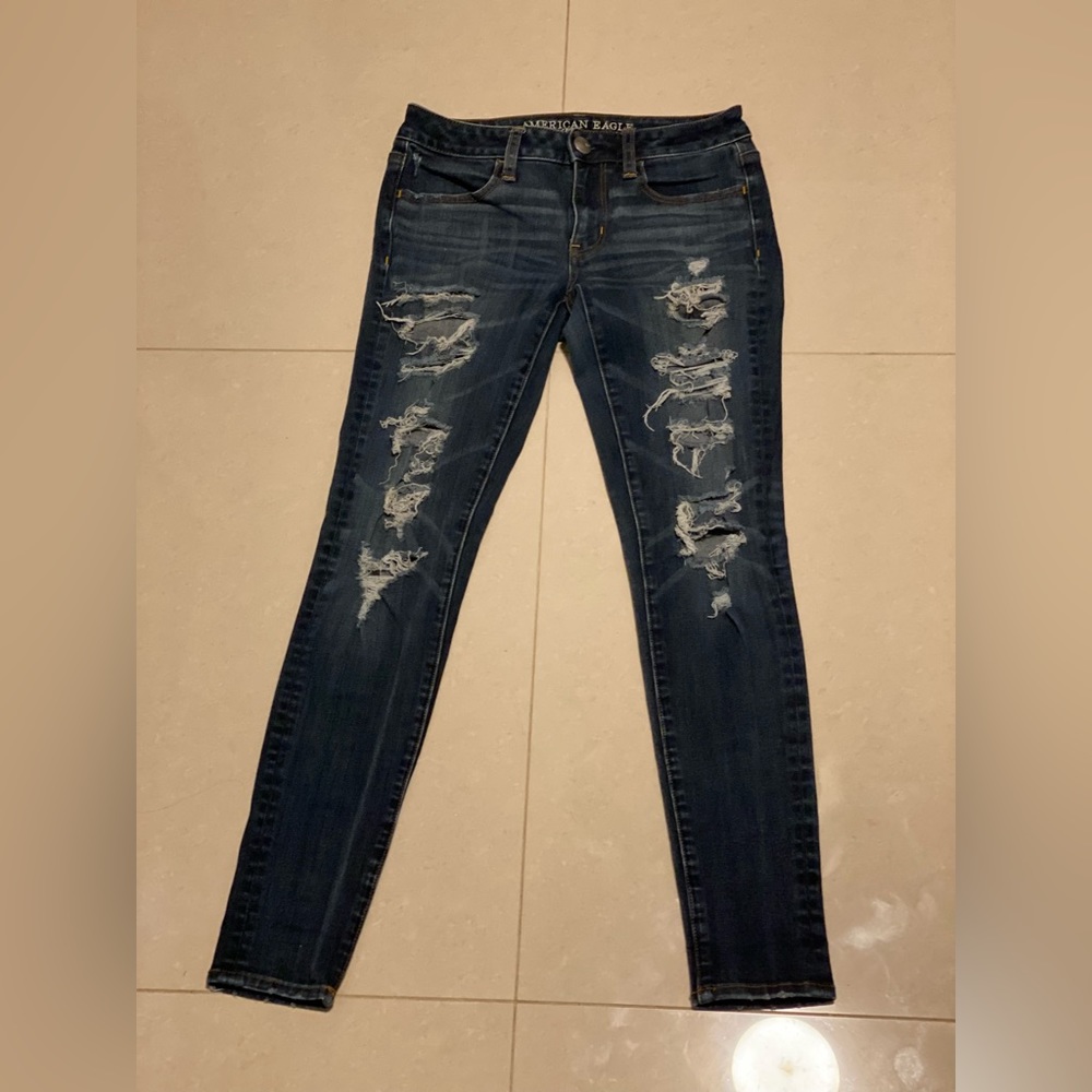 American Eagle Super Stretch Jeggings (Size: 2 Regular)